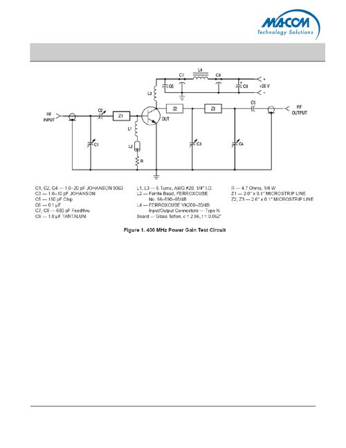 MRF313射频功率晶体管 技术资料与采购指南